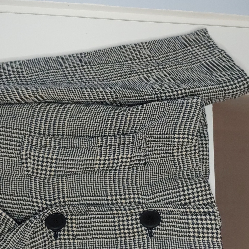 NWOT ZARA Gray houndsthooth oversized overshirt coat blazer jacket - Picture 4 of 12